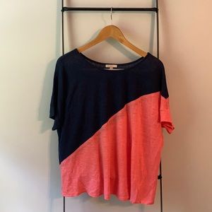 Anthropologie Short Sleeve Linen Shirt